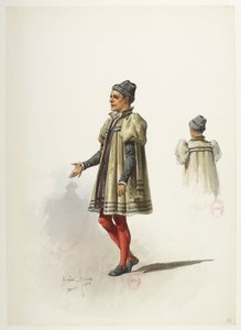 Saint-Saëns - Enrico VIII - Bozzetti di costumi - Lacoste - 12. Costume da Eugene Lacoste